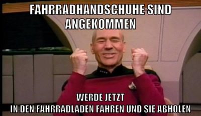 fahrradhandschuhe sind angekommen werde jetzt in den fahrradladen fahren und sie abholen