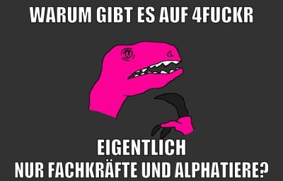 WARUM GIBT ES AUF 4FUCKR EIGENTLICH NUR FACHKRÄFTE UND ALPHATIERE?