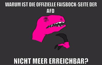 warum ist die offizielle faisbock-seite der afd nicht meer erreichbar?