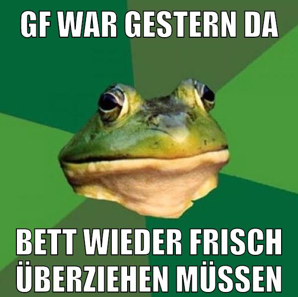 gf war gestern da bett wieder frisch überziehen müssen