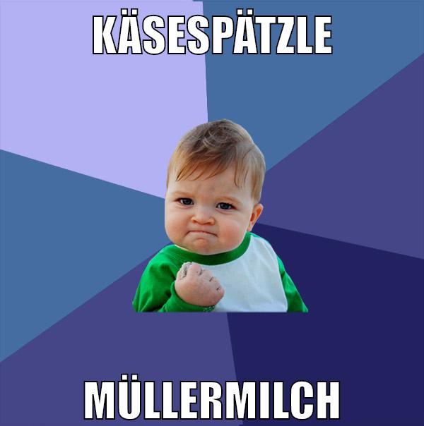 käsespätzle müllermilch