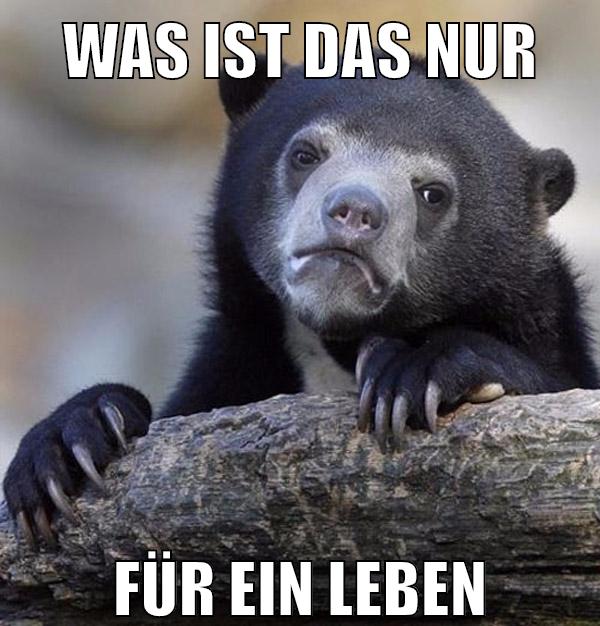 was ist das nur für ein leben