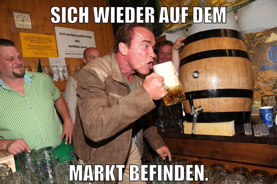 Sich wieder auf dem Markt befinden.