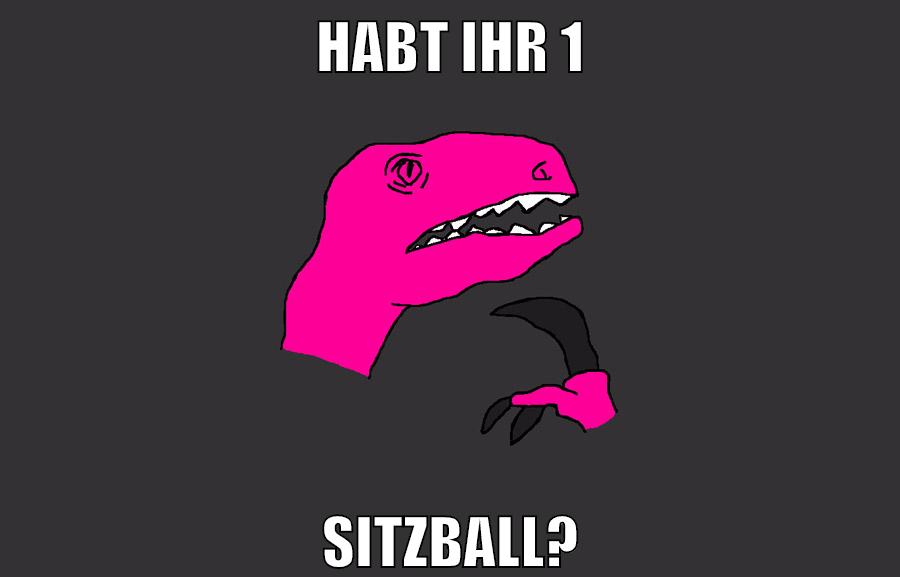 habt ihr 1 sitzball?