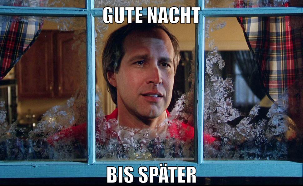 gute nacht bis später