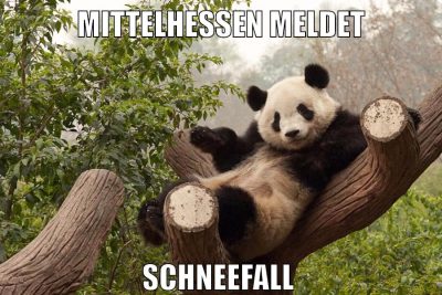 MITTELHESSEN MELDET SCHNEEFALL