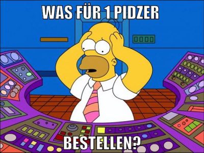 Was für 1 Pidzer bestellen?
