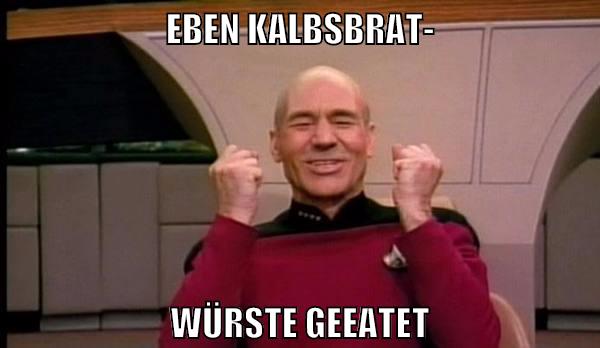 eben kalbsbrat- würste geeatet