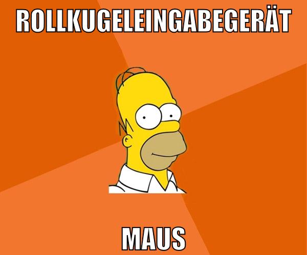 Rollkugeleingabegerät maus