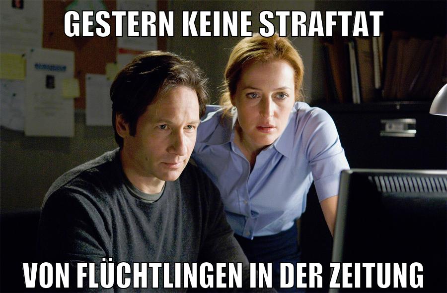 gestern keine straftat von flüchtlingen in der zeitung