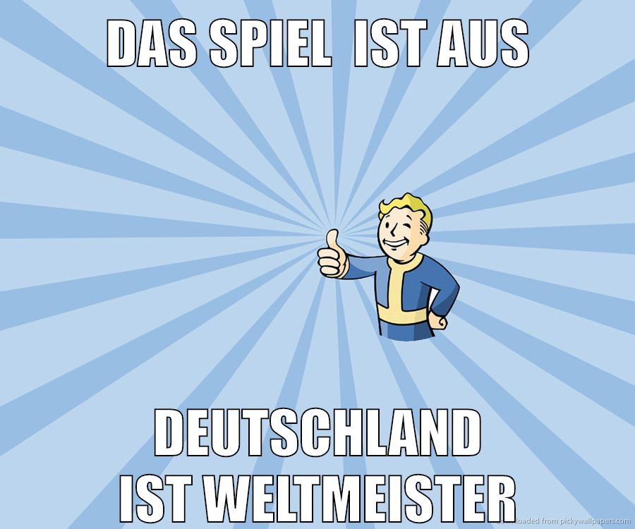 DAS SPIEL  IST AUS DEUTSCHLAND IST WELTMEISTER