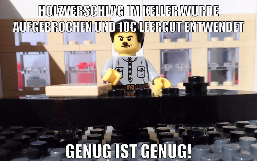 Holzverschlag im Keller wurde aufgebrochen und 10€ leergut entwendet genug ist genug!