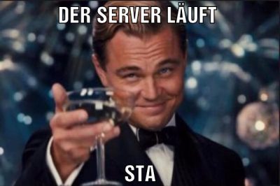 Der server läuft Sta