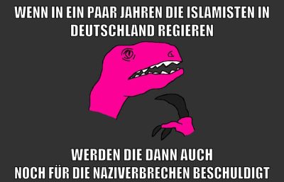 wenn in ein paar jahren die islamisten in deutschland regieren werden die dann auch noch für die naziverbrechen beschuldigt
