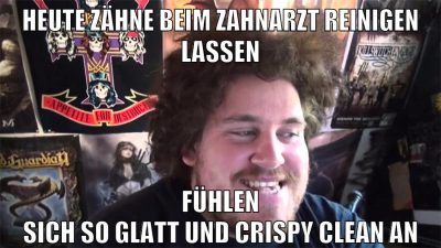 heute zähne beim zahnarzt reinigen lassen fühlen sich so glatt und crispy clean an