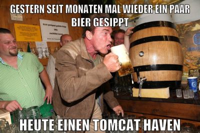 gestern seit monaten mal wieder ein paar bier gesippt heute einen tomcat haven
