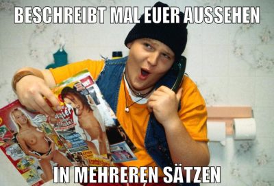 Beschreibt mal euer aussehen in mehreren sätzen