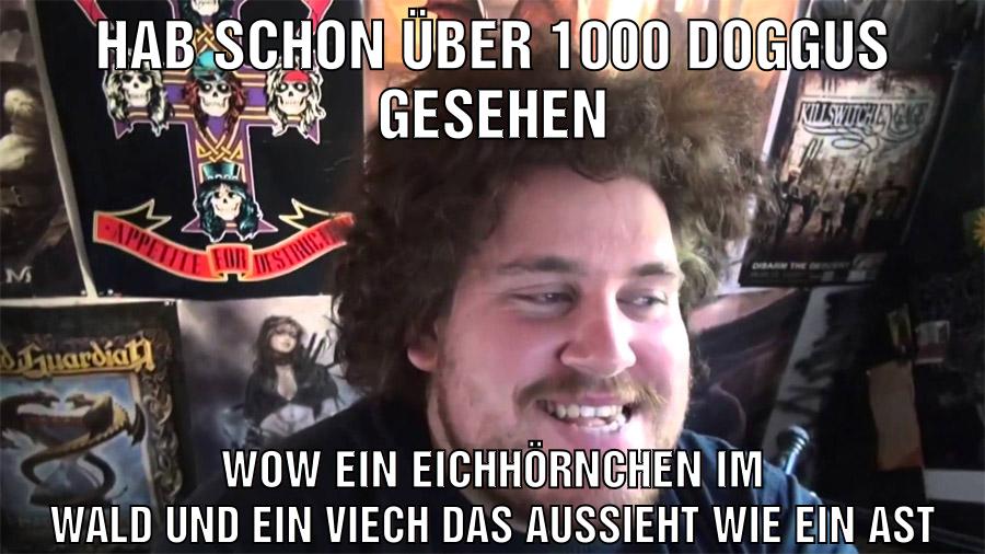 hab schon über 1000 doggus gesehen wow ein eichhörnchen im wald und ein viech das aussieht wie ein ast