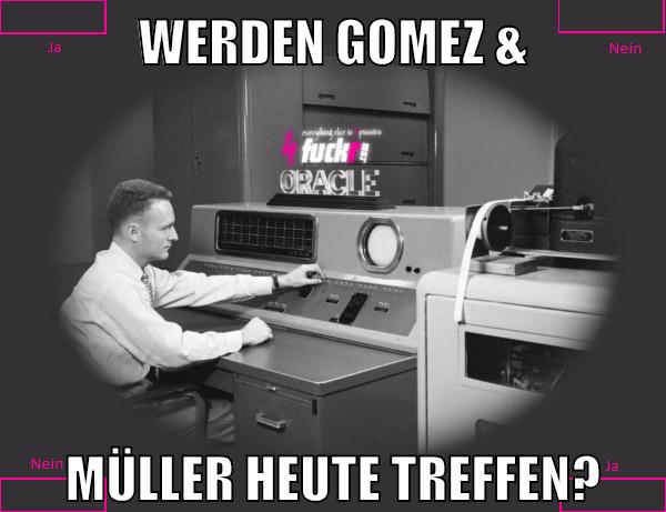 werden gomez & müller heute treffen?