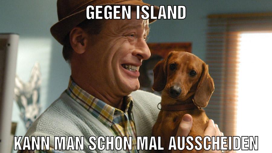 gegen island kann man schon mal ausscheiden