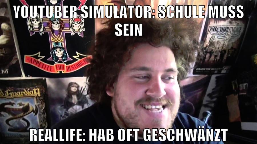 YouTuber simulator: schule muss sein reallife: hab oft geschwänzt