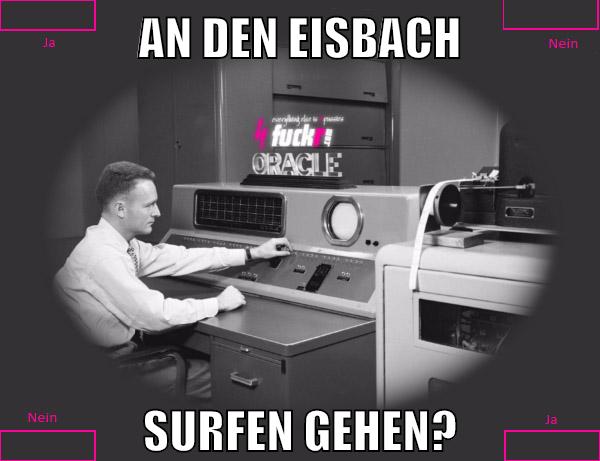 an den eisbach surfen gehen?