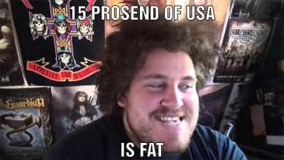 15 prosend of usa is fat