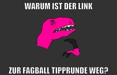 WARUM IST DER LINK ZUR FAGBALL TIPPRUNDE WEG?