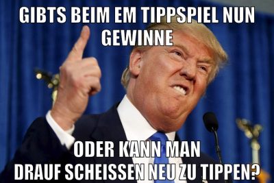 gibts beim em tippspiel nun gewinne oder kann man drauf scheissen neu zu tippen?