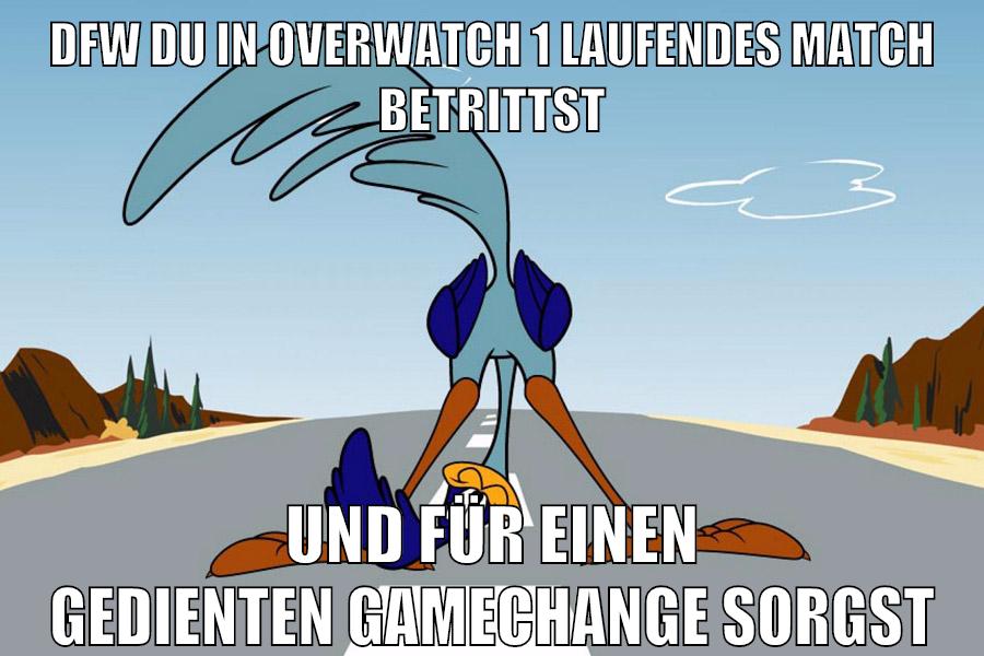 dfw du in overwatch 1 laufendes match betrittst und für einen gedienten gamechange sorgst