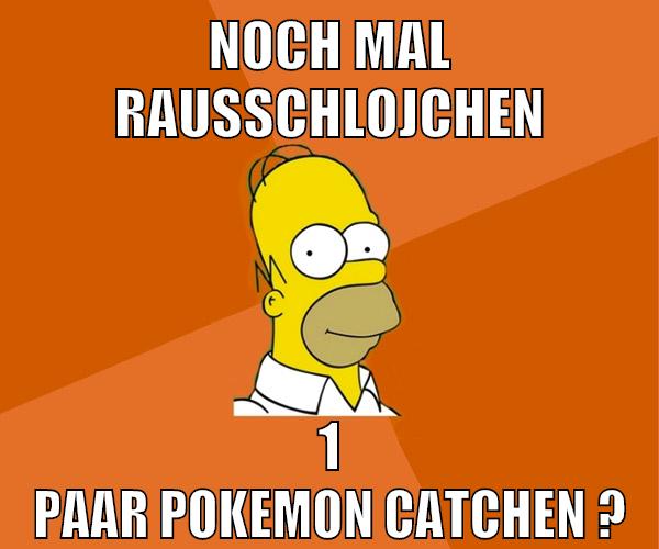 noch mal rausschlojchen 1 paar pokemon catchen ?