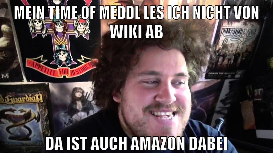 mein time of meddl les ich nicht von wiki ab da ist auch amazon dabei