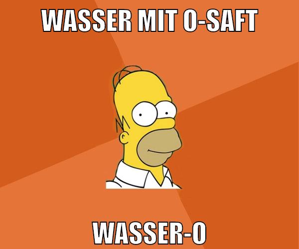 WASSER MIT O-SAFT WASSER-O