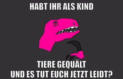 Habt ihr als kind TIERE GEQUÄLT UND ES TUT EUCH JETZT LEIDT?