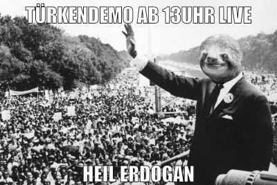 türkendemo ab 13uhr live heil erdogan