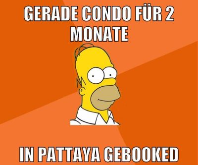 gerade condo für 2 monate in pattaya gebooked
