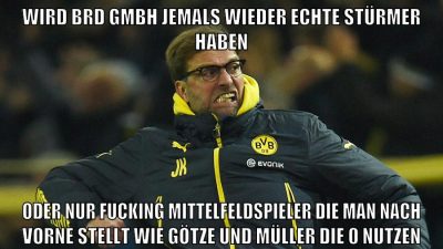 wird brd gmbh jemals wieder echte stürmer haben oder nur fucking mittelfeldspieler die man nach vorne stellt wie götze und müller die 0 nutzen