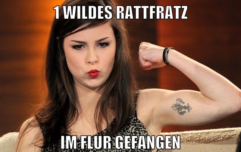 1 wildes rattfratz im flur gefangen