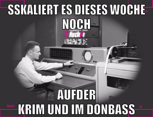 sskaliert es dieses woche noch aufder krim und im donbass
