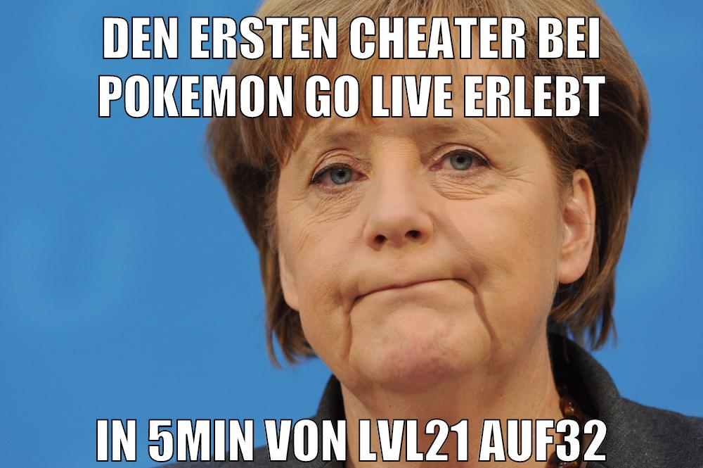 den ersten cheater bei pokemon go live erlebt in 5min von lvl21 auf32