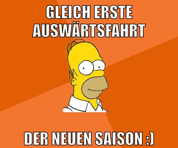 Gleich erste Auswärtsfahrt der neuen Saison :)