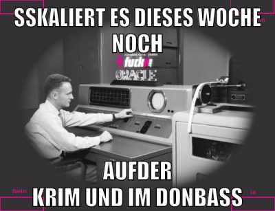 sskaliert es dieses woche noch aufder krim und im donbass
