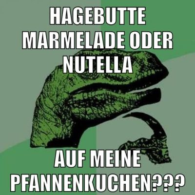 hagebutte marmelade oder nutella auf meine pfannenkuchen???