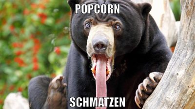 popcorn schmatzen