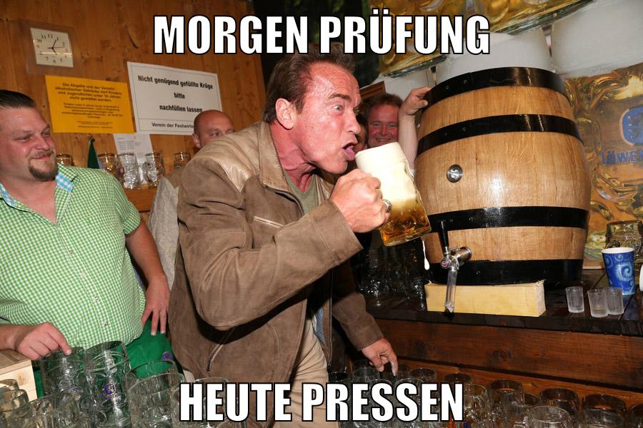 morgen prüfung heute pressen