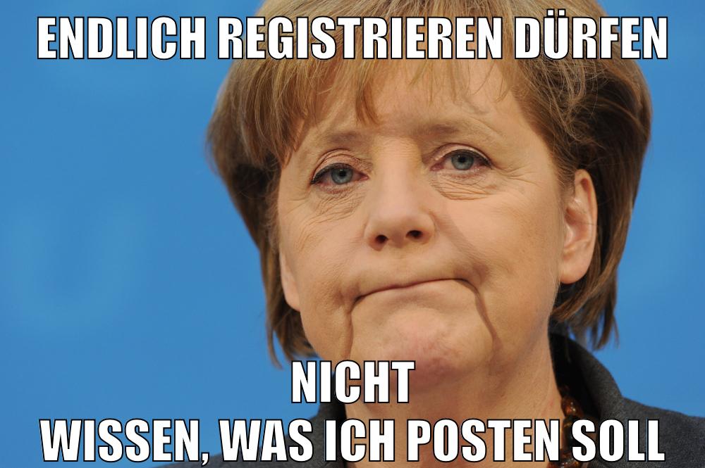 Endlich registrieren dürfen nicht wissen, was ich posten soll