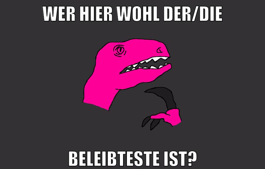 wer hier wohl der/die beleibteste ist?