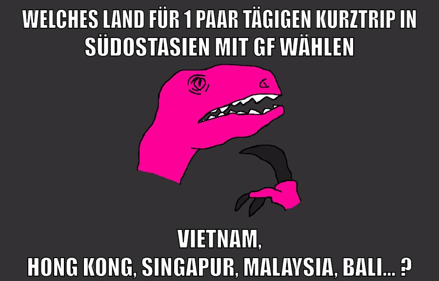 welches land für 1 paar tägigen kurztrip in südostasien mit gf wählen vietnam, hong kong, singapur, malaysia, bali... ?