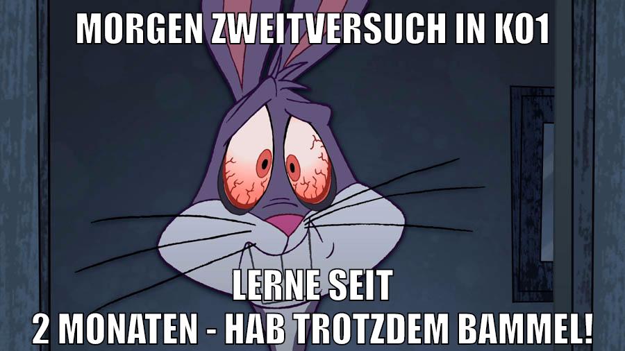 Morgen Zweitversuch in KO1 Lerne seit 2 Monaten - Hab trotzdem Bammel!