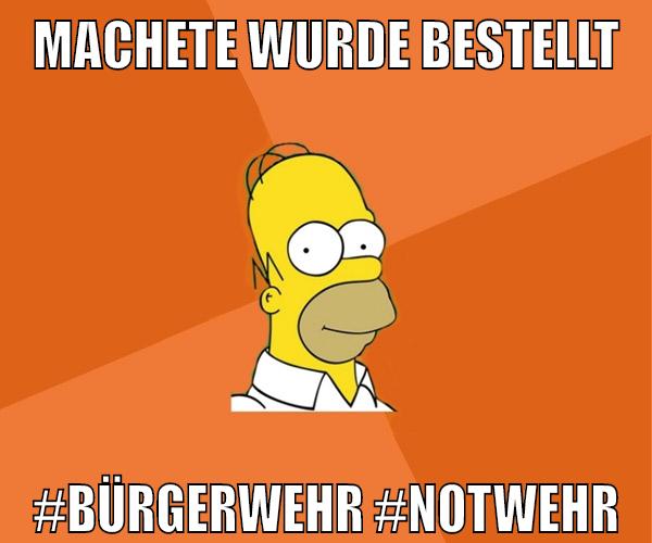 machete wurde bestellt #bürgerwehr #notwehr